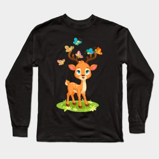 Cute Deer Long Sleeve T-Shirt